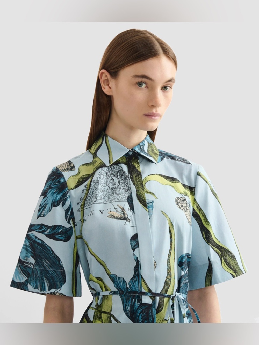 ERDEM FLORAL PRINT SHIRT DRESS - Picture 8 of 16